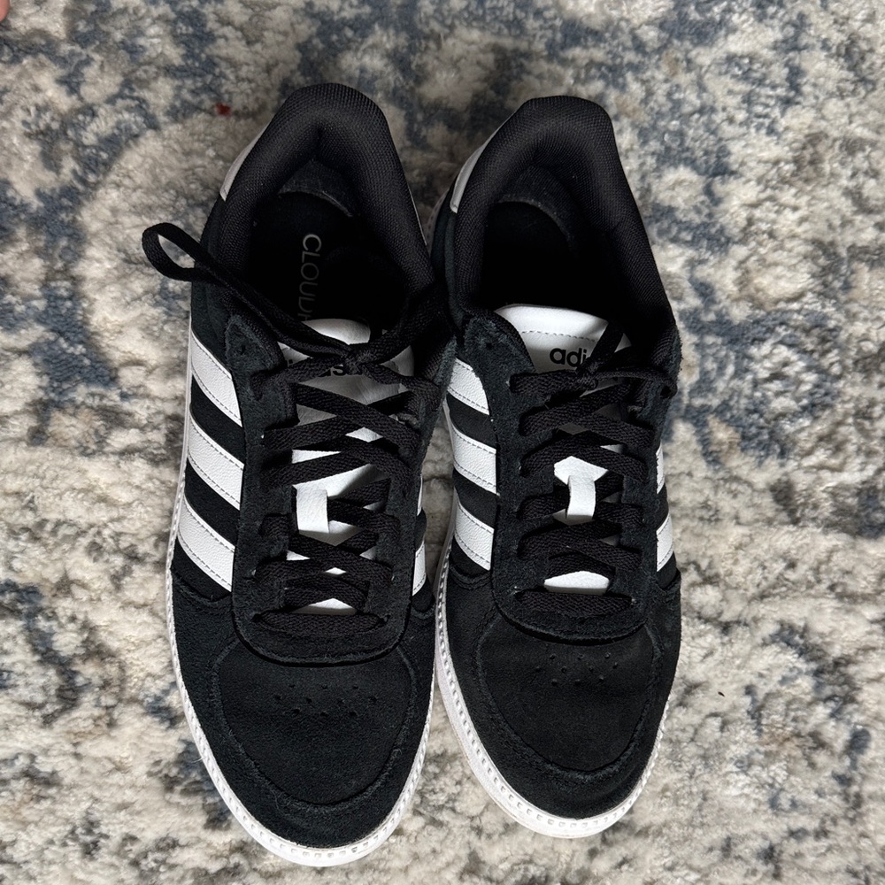 Adidas Cloudfoam Black and White Shoes